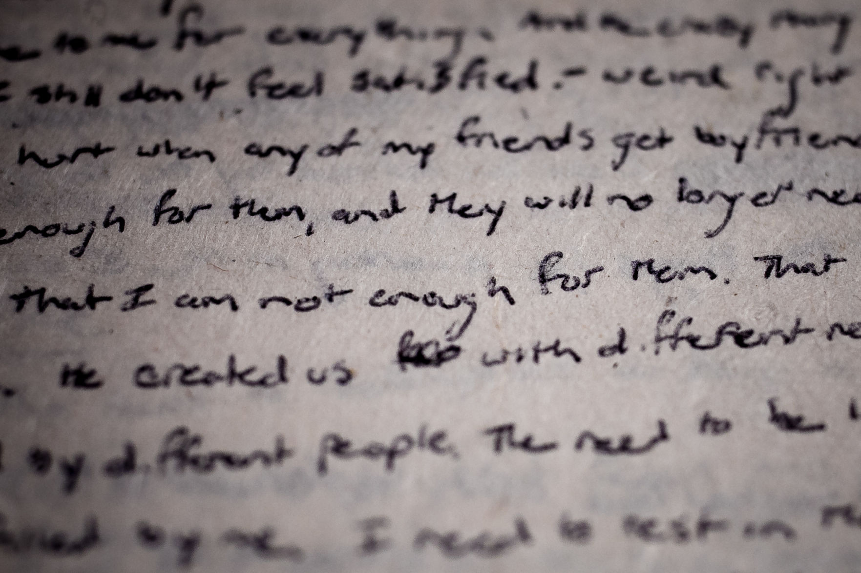 In her college diary, Amanda Loucks wrote, 'I am not enough for them'